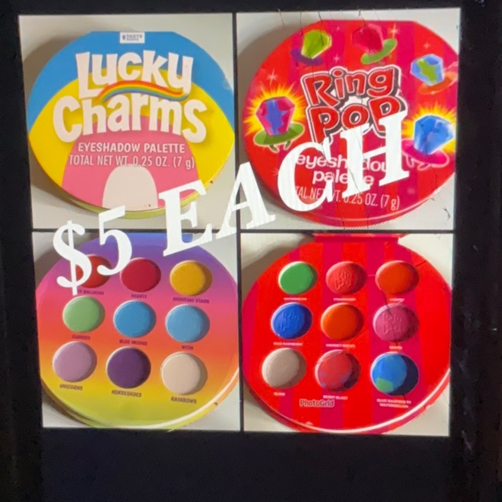 Blue and Yellow Eyeshadow Palette with Vibrant Colors